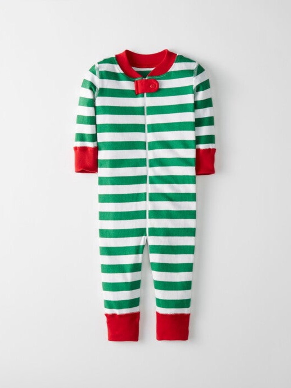 Hanna Andersson Stripe Christmas Print Baby Sleeper 50 0-6 months